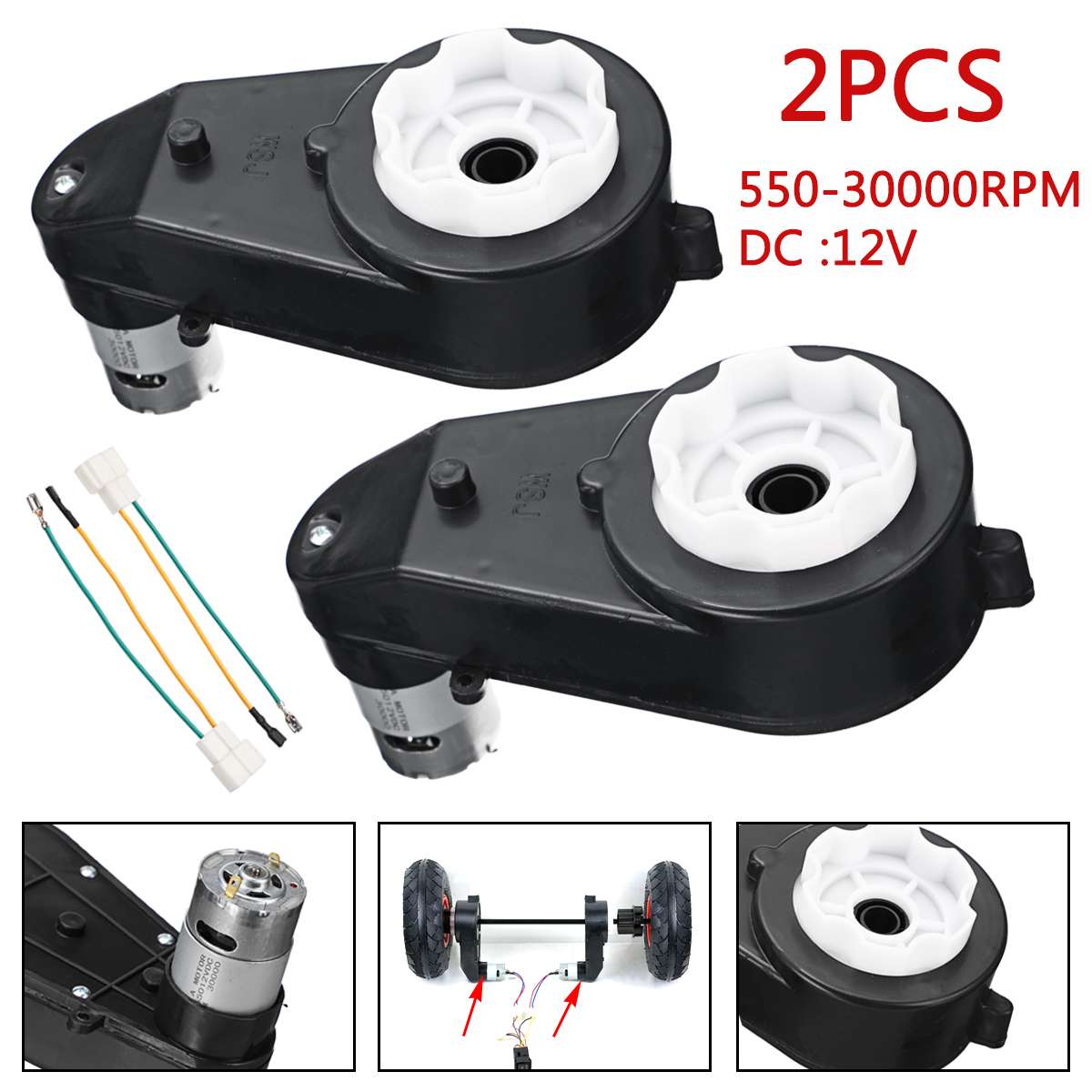 2 adet 12V RS390/550 30000 RPM - Cycling Gear Box incelemesi ve fiyatı